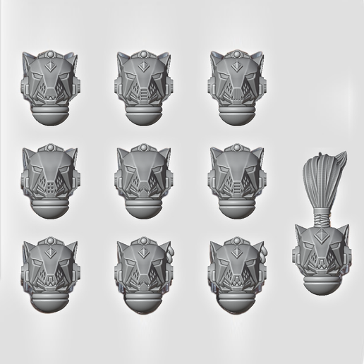 [768836] Space Woof helmets for new heresy
