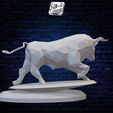 Slayt7.jpg Angry Looking Bull - Low Poly - Bust - Excellent Design - Decor