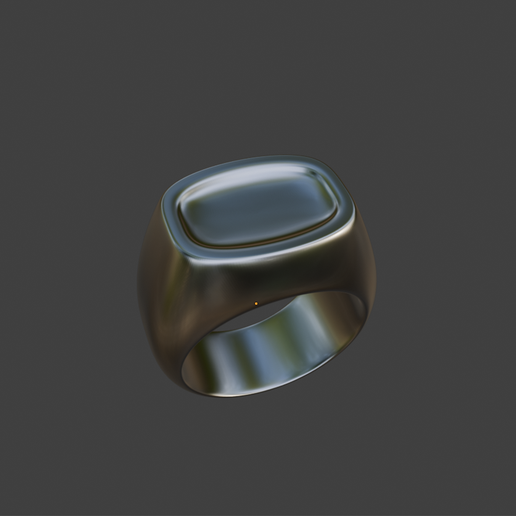 💍 Basic Signent Ring・ STL File for 3D printing・Cults
