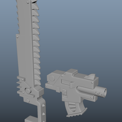 187640057_975717509880985_7074181012787771464_n.png Fichier STL Guerres hérétiques Lame de chaîne et pistolet・Plan à imprimer en 3D à télécharger