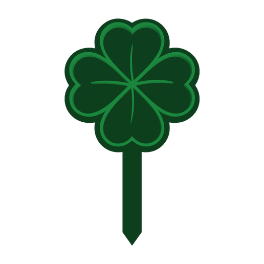 Four-Leaf Clover Swirl (Cake Topper)