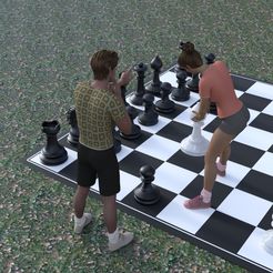 chess3.jpg Free 3MF file Giant Park Chess・3D printer model to download