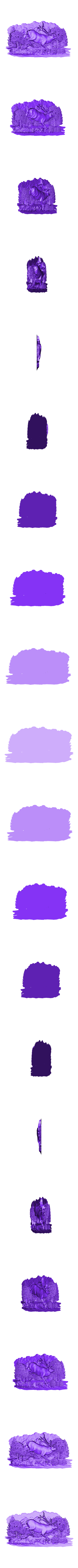 1139. Running deer.stl Cerf