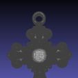 w1.jpg Baroque Cross Pendant with Cabochon Setting 3D print model
