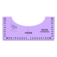 YOUTH TSHIRT CENTRE RULER CENTIMETERS.stl T-shirt center rulers (or alignment guides)