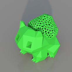 Capture d’écran 2017-12-26 à 11.36.21.png STL file Low Poly Voronoi Hybrid Bulbasaur・Design to download and 3D print, 3DPrintingGurus