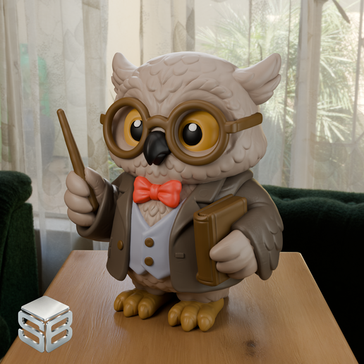 Professor owl – Decorative figure [STL/3MF]