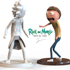 Capture d’écran 2017-10-24 à 11.52.53.png Free OBJ file Rick and Morty Combo Characters・3D print object to download