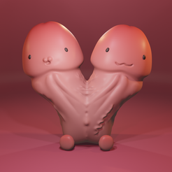 FKSL1.png Fichier STL OCHINCHIN CUTE FIGURE + Siamois / PENIS CUTE FIGURE FREAKSHOW T5・Objet imprimable en 3D à télécharger
