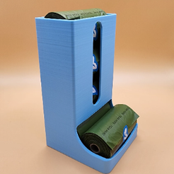download.png STL file Dog Poop Bag Holder with Mounting Holes・3D print model to download