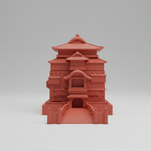 The Bathhouse – Spirited Away Inspired 3D Printable Model