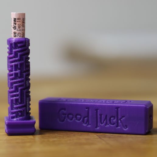 Lottery ticket gift box 3D model