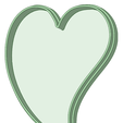 Corazon asimetrico_1.png Love heart asymmetric cookie cutter