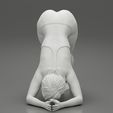 3D file Young Woman Doing Yoga Asana Standing Forward Bend Pose 3D Print  Model 👩・3D printer model to download・Cults