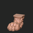 Znimok-iekrana-2025-03-24-143406.png Animal lion Paw Stool – 3D Printable STL Model