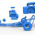 68.jpg Diecast Dragster old school à moteur avant avec coque Echelle 1:25