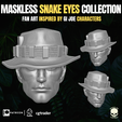 19.png Maskless Snake Eyes Collection 3D printable File For Action Figures