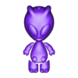 BendyJungle ArticulatedAlienKeychain.stl Articulated Alien , Easy 3D Print-in-Place, Flexi Cute posable toy