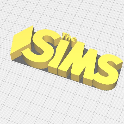 🎮 THE SIMS Logo・ STL File for 3D printing・Cults