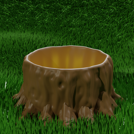 🪴 Succulent Stump・Free STL File for ・Cults