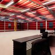 Warehouse-G-M-mezzanine-night-render.jpg Warehouse G+M steel structure