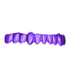 Lower Teeth.stl Digital Full Dentures with Combined Glue-in Teeth Arch