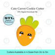 Etsy-Listing-Template-STL.png Cute Carrot Cookie Cutter | STL File