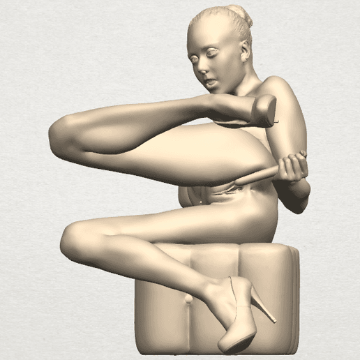 TDA0287 Naked Girl B04 03.png Download free file Naked Girl B04 • 3D printer model, GeorgesNikkei