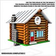 STEP-06.jpg STL file LOG CABIN BIRDHOUSE・3D print design to download