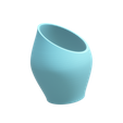 Untitled2.png Angled Vase 1 STL File - Digital Download -5 Sizes- Homeware, Minimalist Modern Design