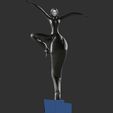 1-ZBrush-Document.jpg Ballet Dancer Fifth fantasy statue - low poly face