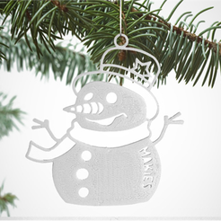 download-1.png STL-Datei Snowman Decoration kostenlos・Vorlage für 3D-Drucker zum herunterladen, D5Toys