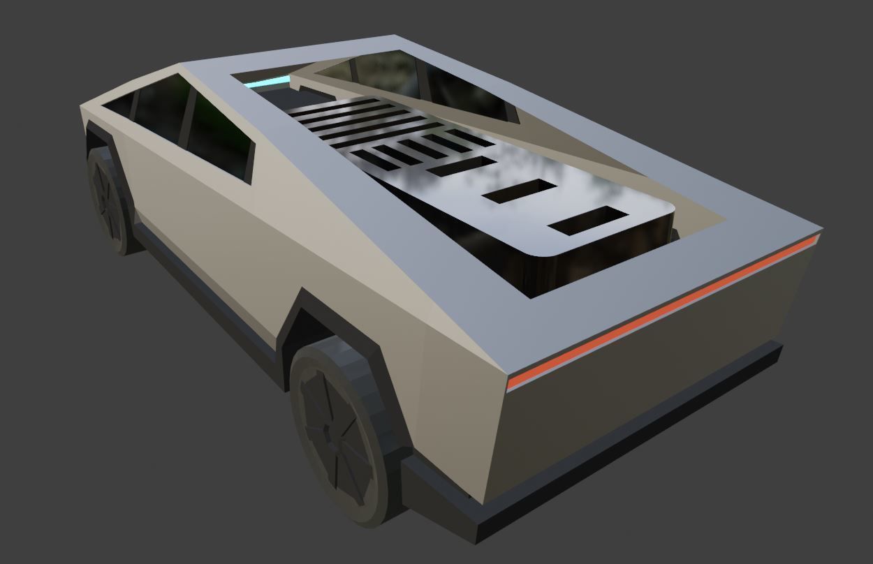 Download STL file Tesla CyberTruck SD Card & Flash Memory Holder • 3D