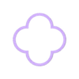 p1.stl hyperboloid shape , quatrefoil shape and 6 edge star shape cookie cutter