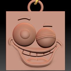 3.jpg STL file funny cartoon Square emoji faces comic key holder・3D printer model to download