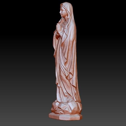VirginMary3.jpg Free STL file Virgin Mary・3D printing template to download, stlfilesfree