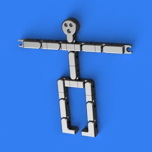 🦸 PIP, the Print In Place Fully Articulate Action Figure・ STL File for ...