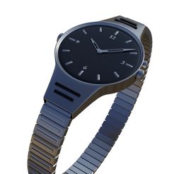 silver_1_jpg.jpg Archivo STL Reloj de plata・Plan para descargar y imprimir en 3D