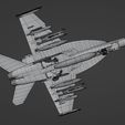wire2_result.jpg F18F Super Hornet-Rigged-with Cocpit - Changeable decal and text Low-poly