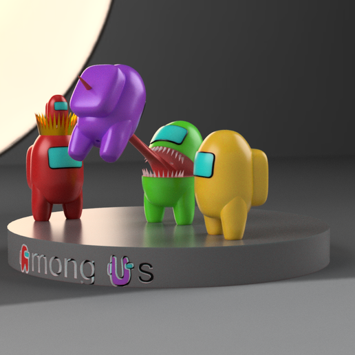 🎮 Imposter caught in the act: Among Us STL for 3D printing・ STL