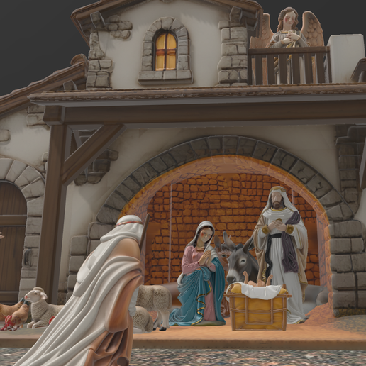 🎄 VIRGEN MARIA PARA PORTAL DE BELEN・Archivo STL para Impresión 3D・Cults