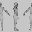 Wireframe.png Kylo Ren Lowpoly Rigged