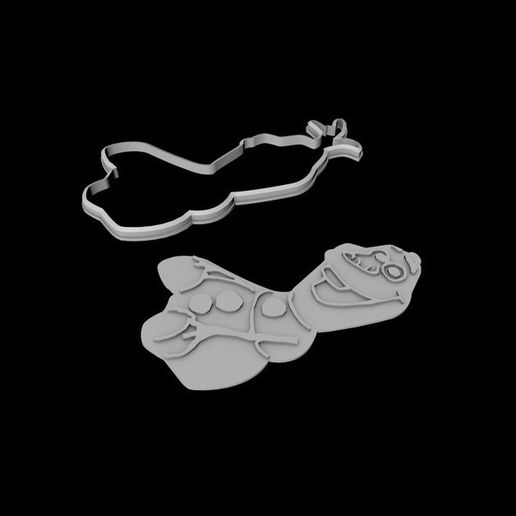 cookie cutter frozen character 3D model