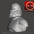 Side-patreon.jpg Star Wars - Bust - Clone Trooper Phase 2 with Helmet 3D print model