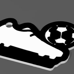 LLAVERO-BOTIN.jpg STL file KEYCHAINS SOCCER BOOTY・3D printable design to download