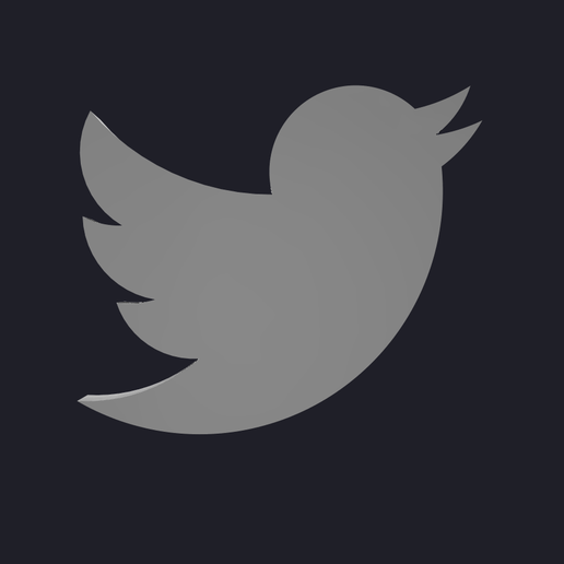 🐦 Twitter Logo 3D MODEL・ 3D File for 3D printing・Cults
