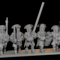 Command.png 18th Century Line Infantry 10mm