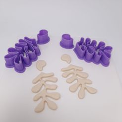 “ae STL file Polymer clay cutter inspired by gerbe-Matisse-Lorren3d・3D printer model to download, EULITEC