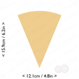 1-8_of_pie~6.25in-cm-inch-cookie.png Slice (1∕8) of Pie Cookie Cutter 6.25in / 15.9cm