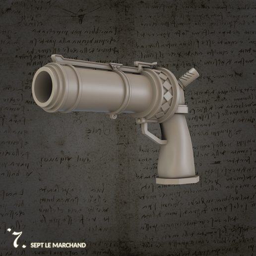 Arcane Jinx's gun 3D model